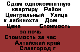Сдам однокомнатную квартиру › Район ­ Центральный › Улица ­ к.либкнехта › Дом ­ 196 › Цена ­ 900 › Стоимость за ночь ­ 700 › Стоимость за час ­ 100 - Алтайский край, Славгород г. Недвижимость » Квартиры аренда посуточно   